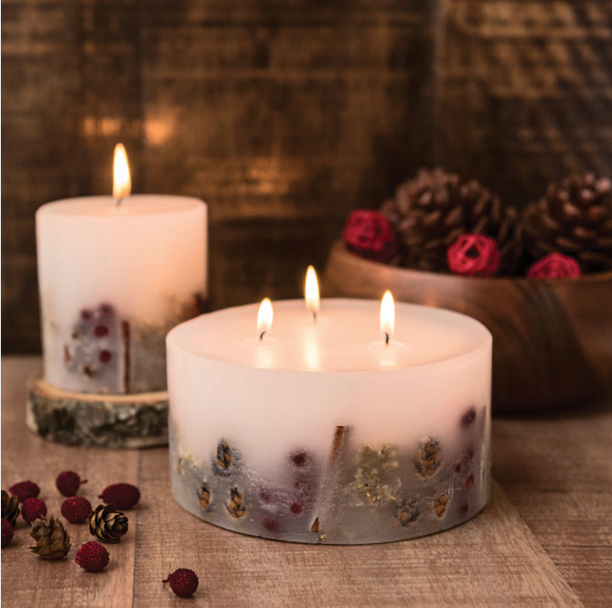 SEASONAL COLLECTION - NUTMEG, GINGER & SPICE - SCENTED CANDLE - INCLUSION PILLAR
