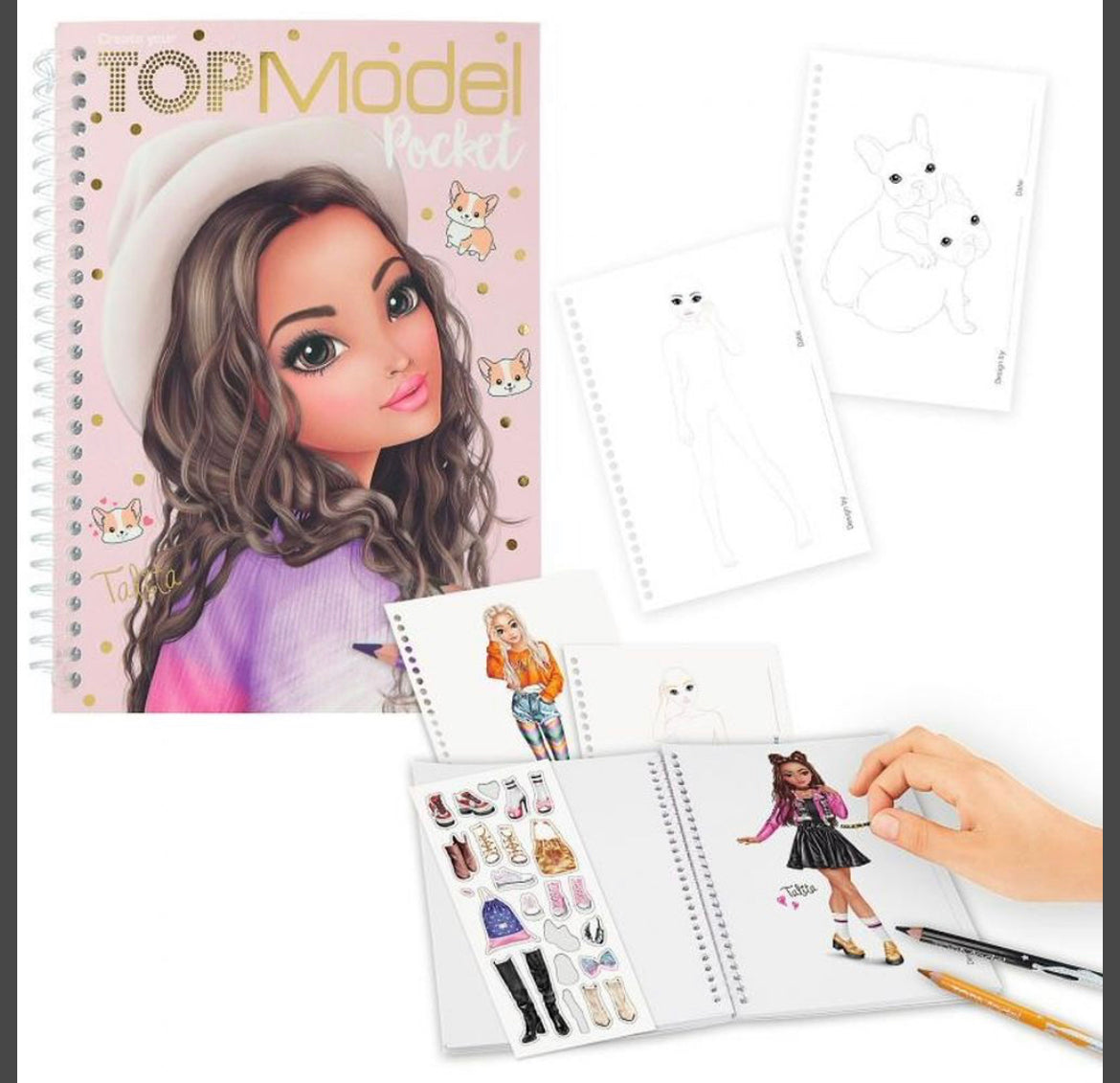 Depesche Top Model Pocket Colouring Book