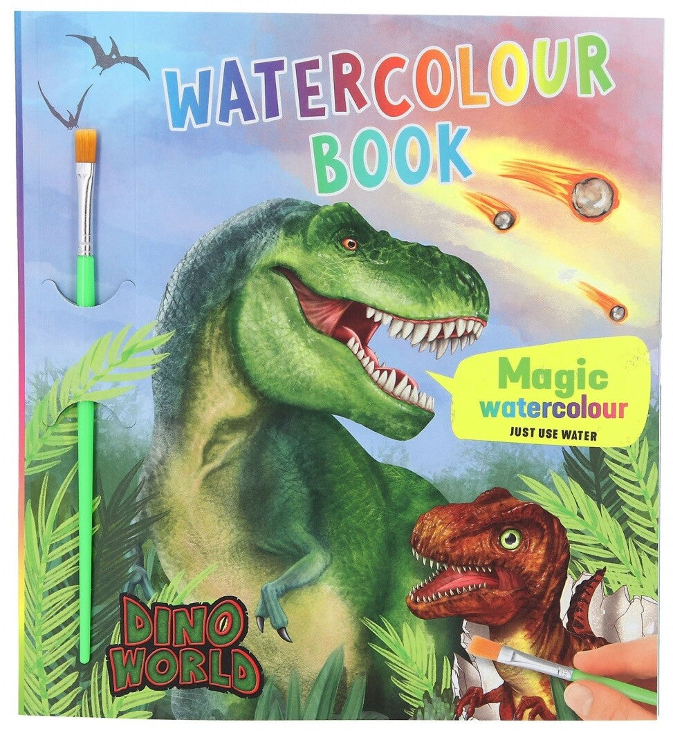 Dino World Watercolour Book