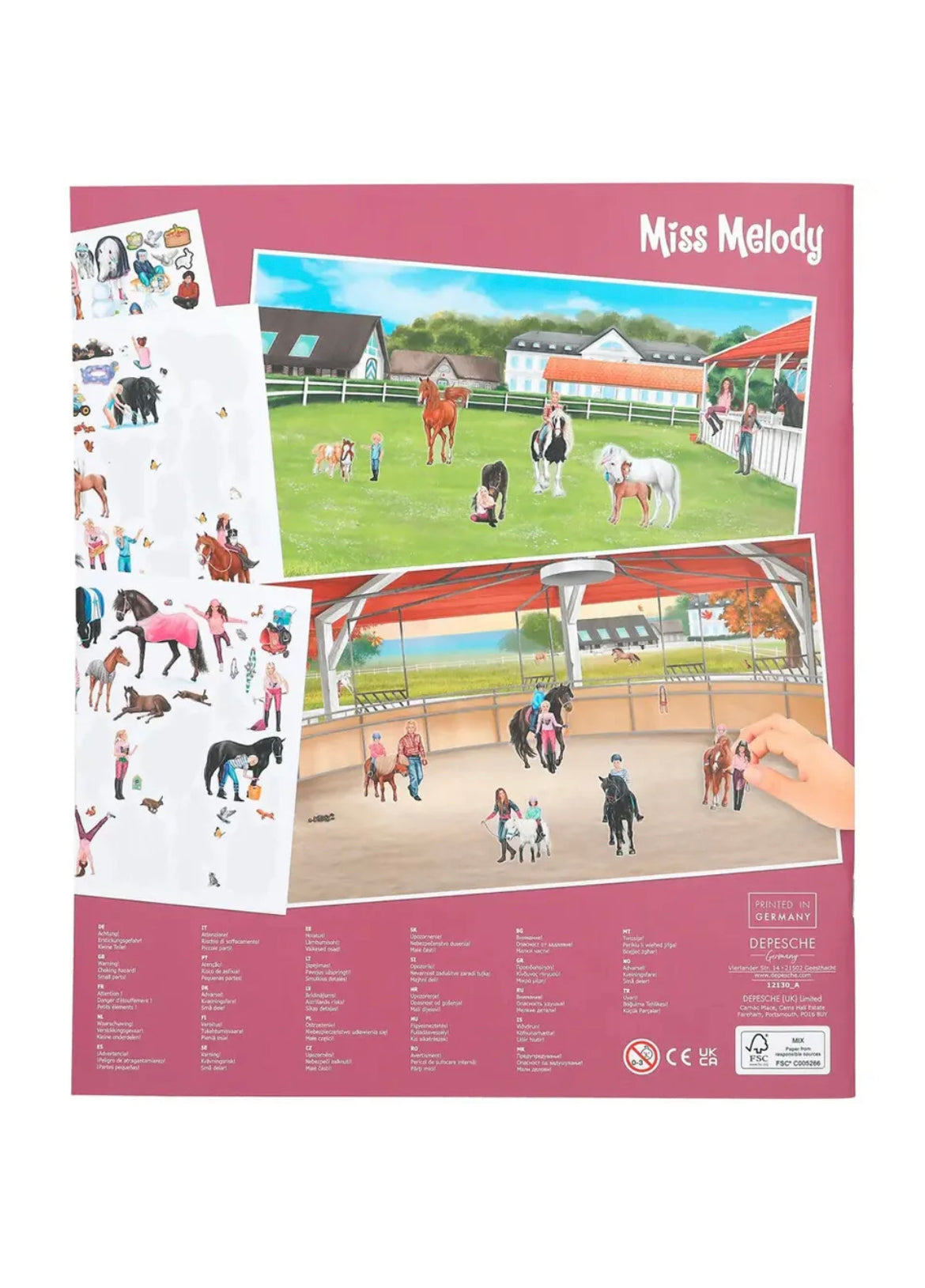 Miss Melody Horse Stickerworld Book
