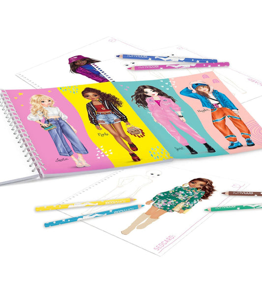 Create your TOPModel Colouring Book