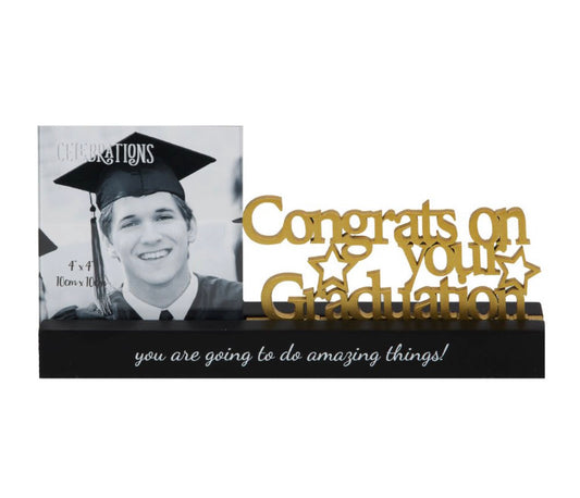 4" X 4" - CELEBRATIONS PHOTO FRAME - GRADUATION