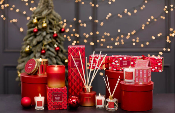SEASONAL COLLECTION - NUTMEG, GINGER & SPICE - SCENTED CANDLE - INCLUSION PILLAR
