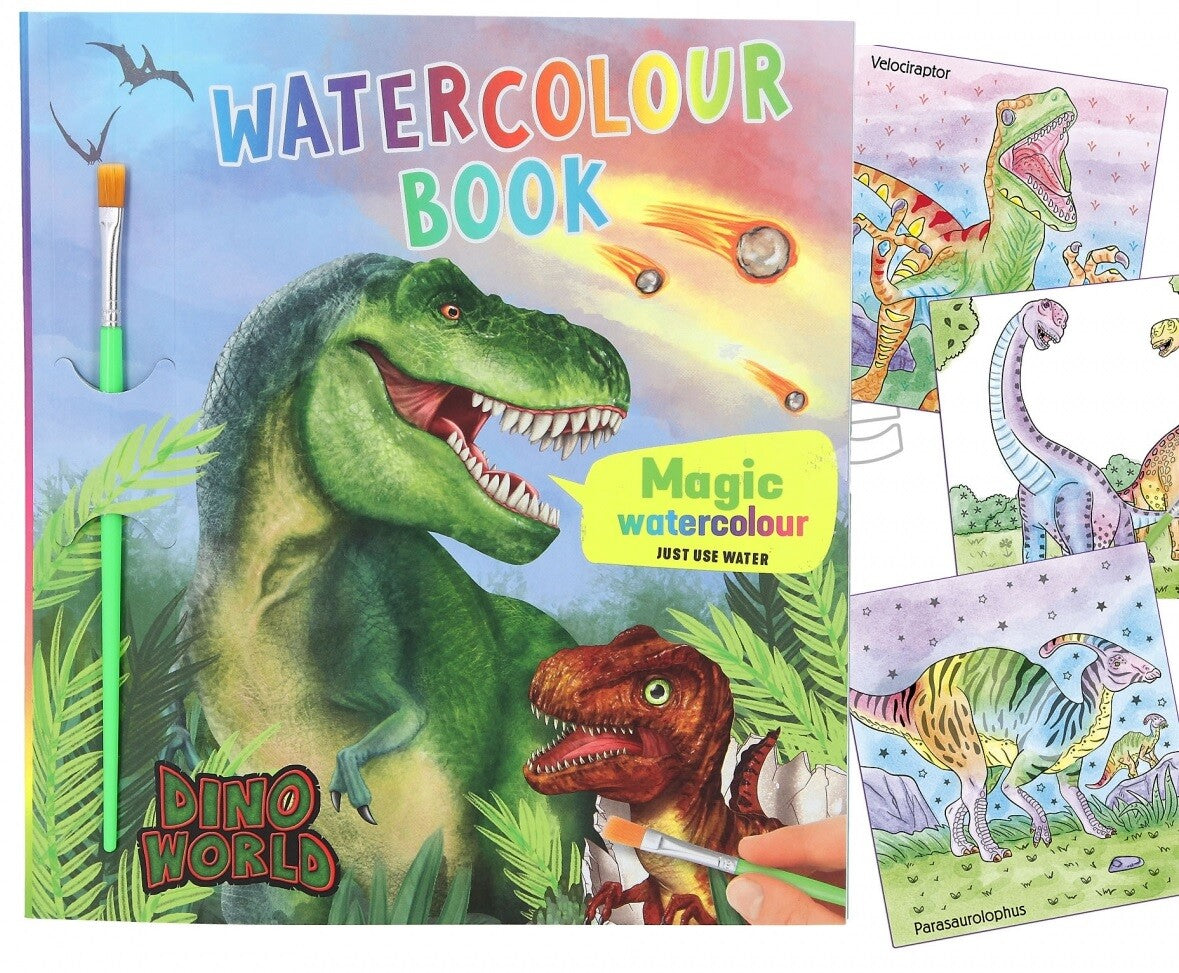 Dino World Watercolour Book