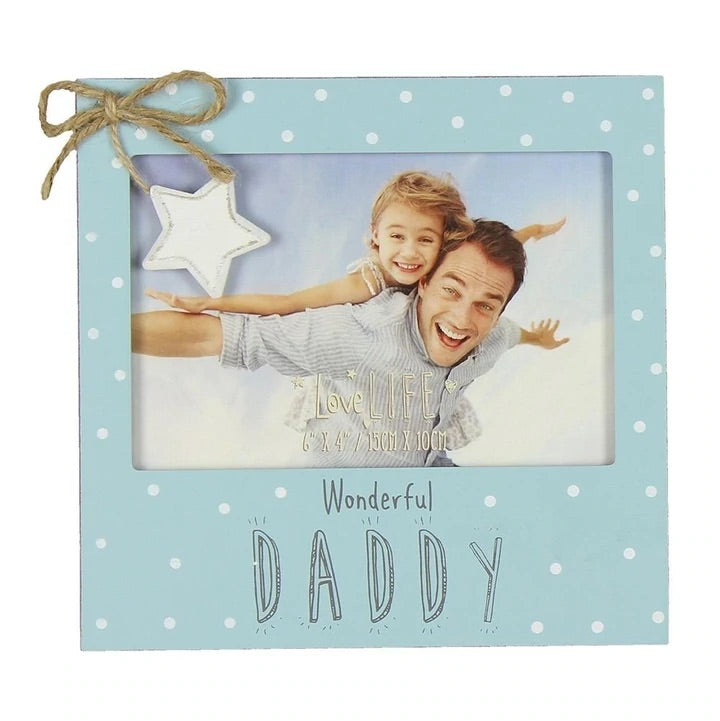 Wooden Wonderful Daddy Photo Frame Gift