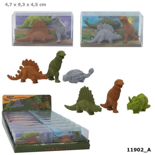 Dino World Eraser Set Dinosaurs by Depesche 411902_A