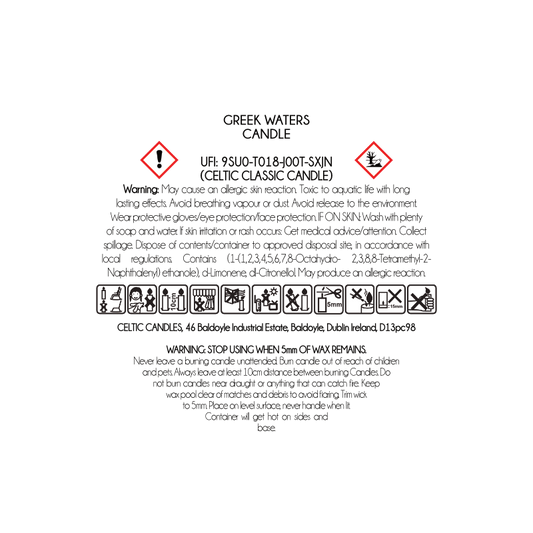 GREEK WATERS AROMAPOT TUMBLER 20CL HSS805