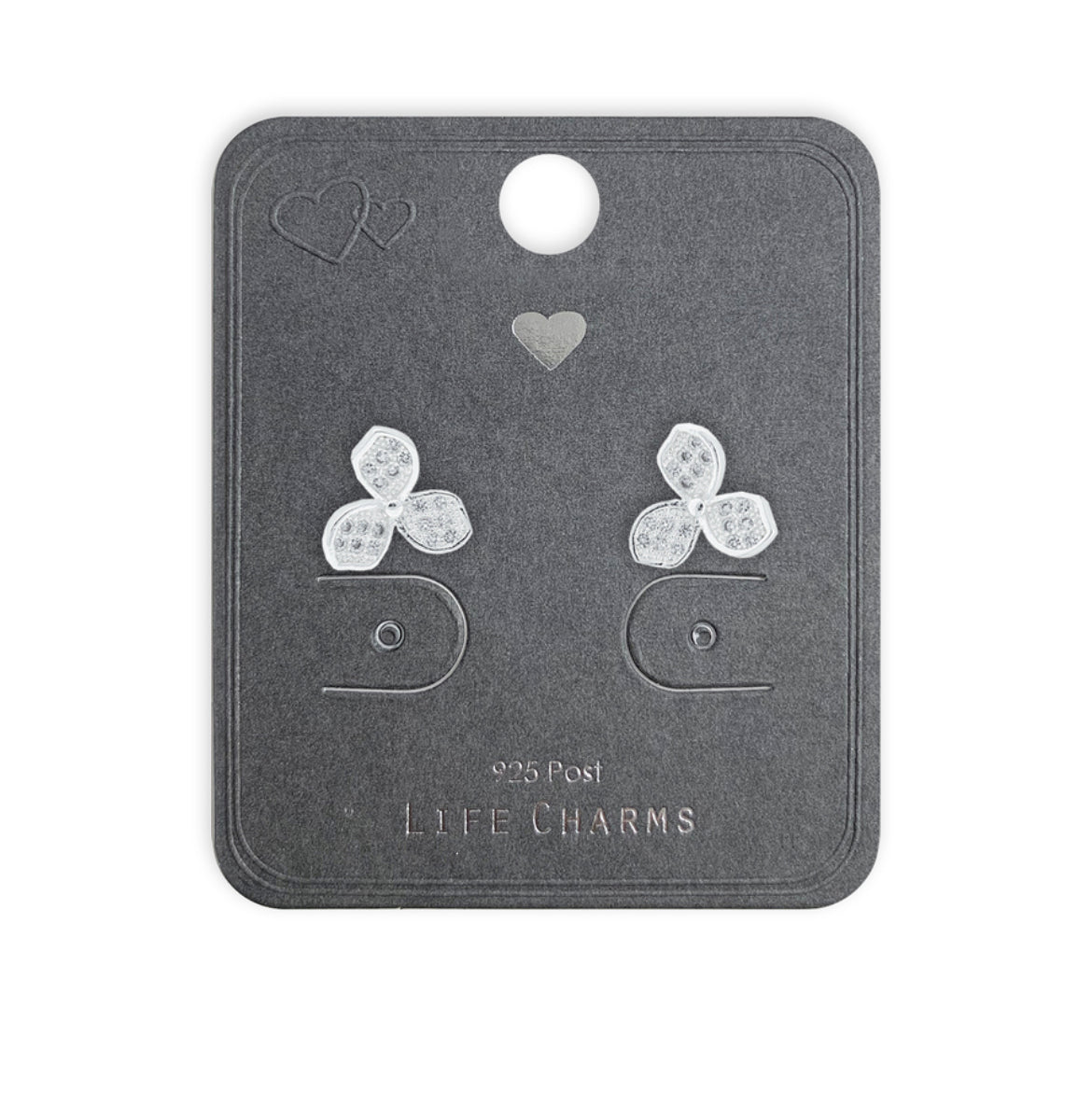 CUBIC ZIRCONIA LILY EARRINGS