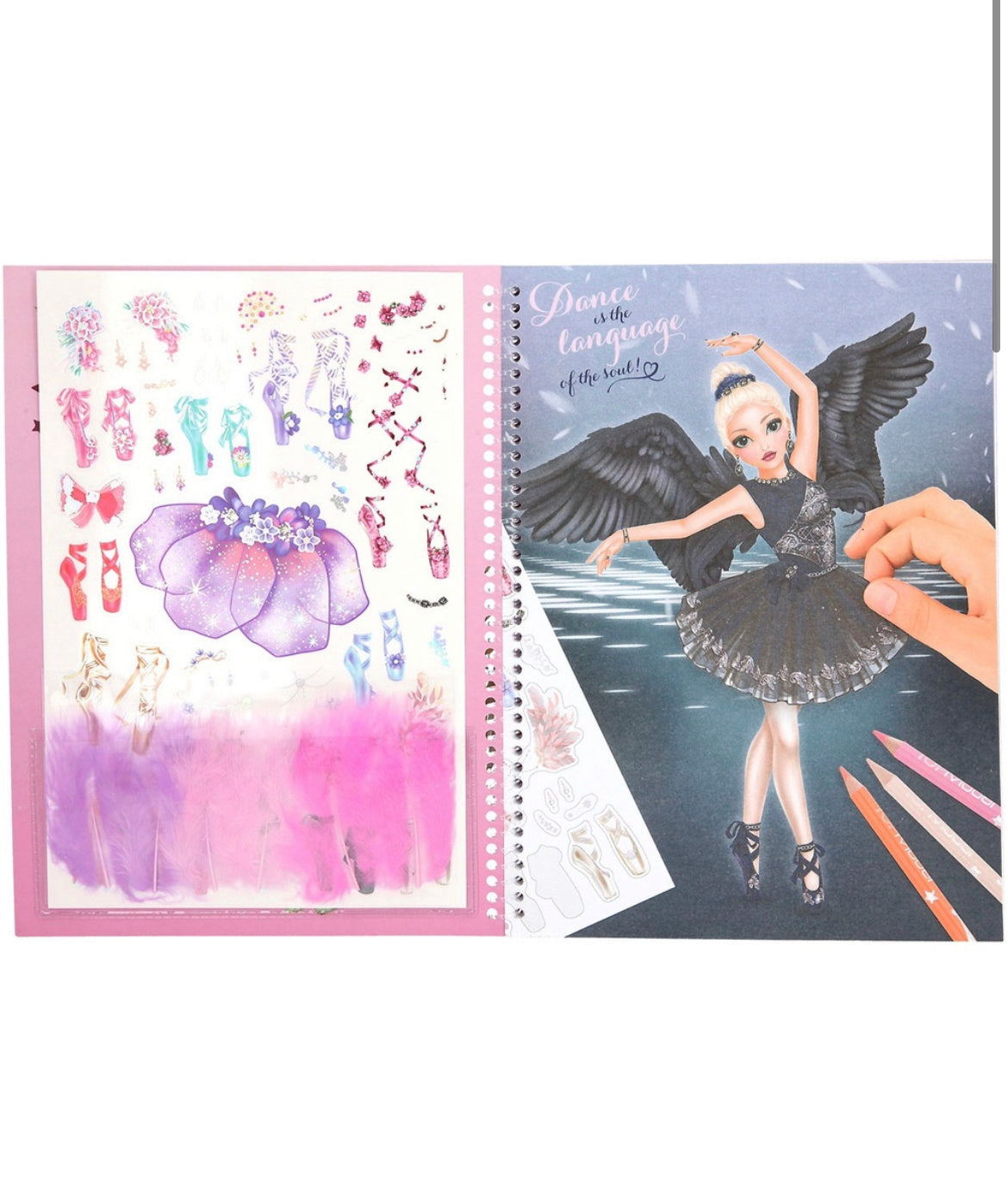 Create your TOPModel Colouring Book Ballet