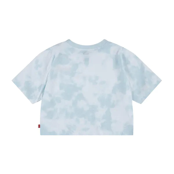 LEVI'S crop tie dye HIGH RISE JORDI GIRL'S SHORT SLEEVE T-SHIRT