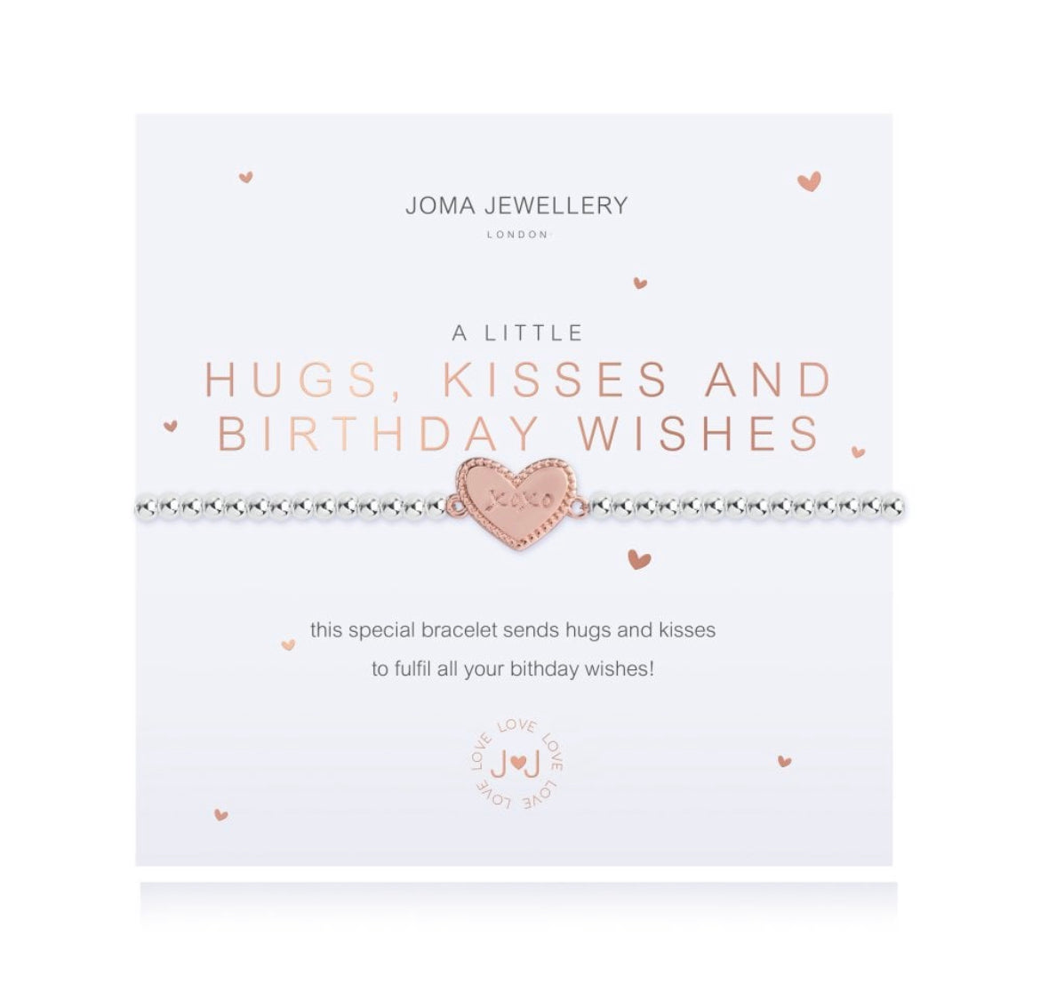 JOMA JEWELLERY A little Hugs Kisses And Birthday Wishes Bracelet 4680