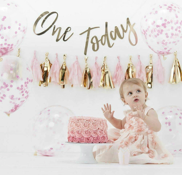 PINK BABY CAKE SMASH 1ST BIRTHDAY KIT