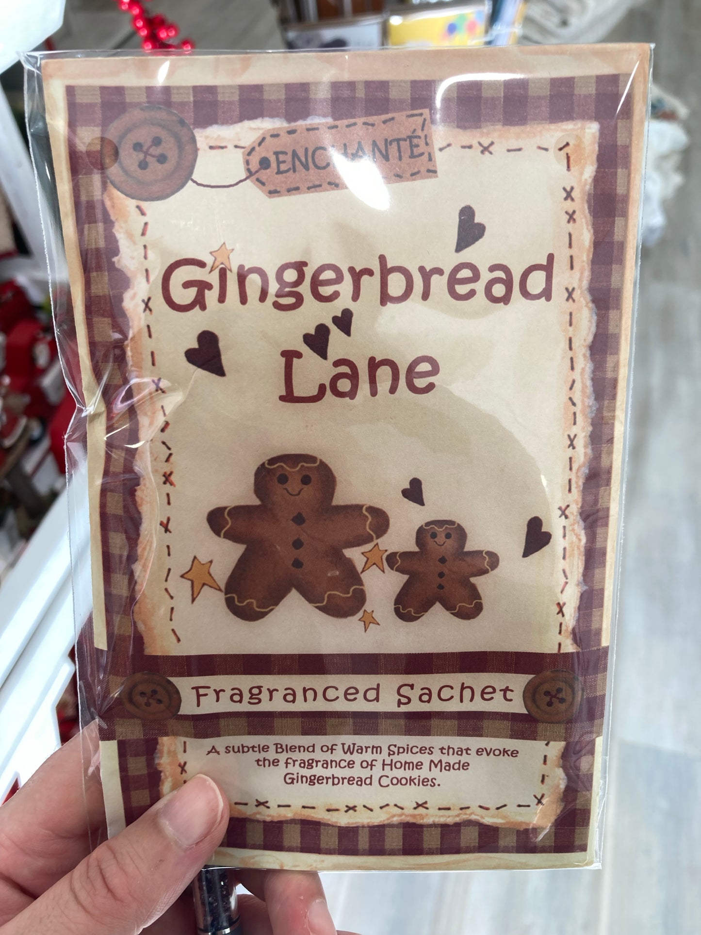 Enchante Fragranced Sachet - Gingerbread Lane