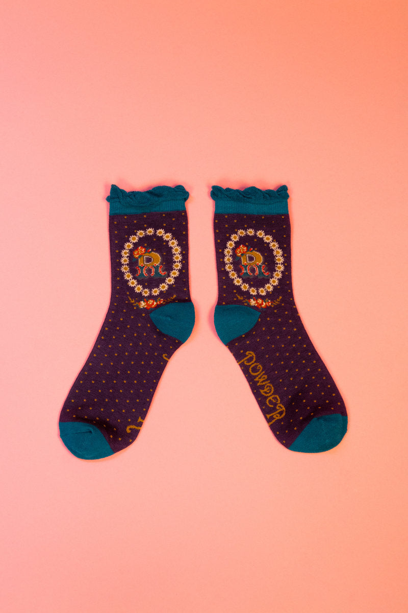 A-Z Ankle Socks