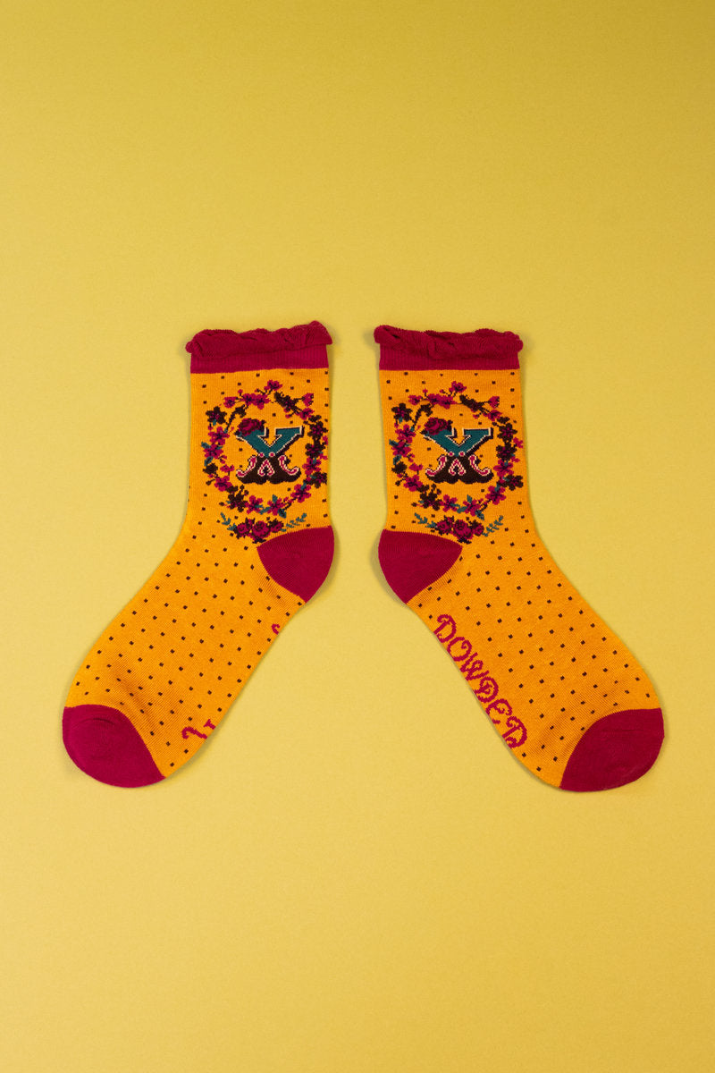 A-Z Ankle Socks