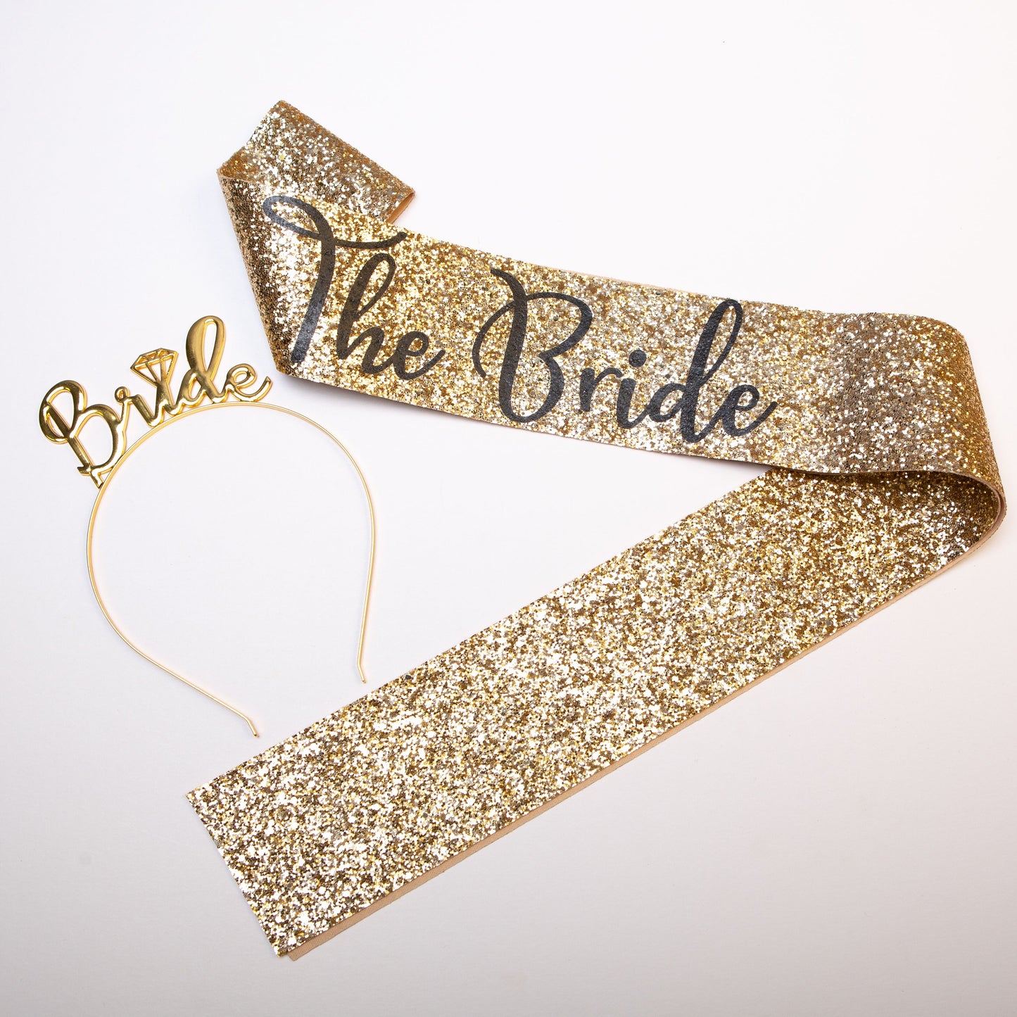 Bride hairband and sash set - Little Black Dress Hen Party