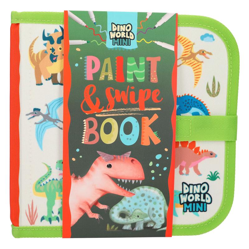 Dino World Paint & Swipe Book