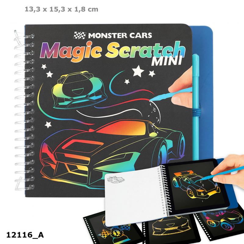 Monster Cars Mini Magic Scratch