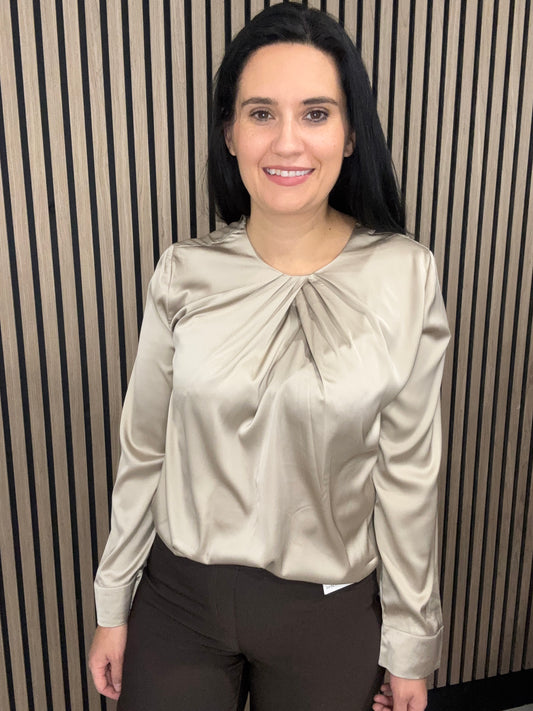 Camille Satin detail blouse