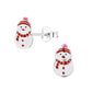 Snowman Stud Earrings D170