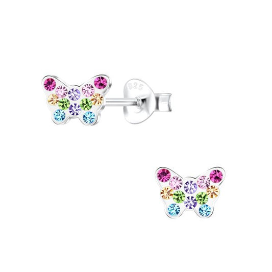 MULTI SPARKLE BUTTERFLY EARRINGS