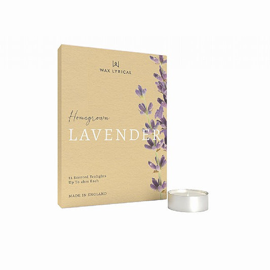 Wax Lyrical Lavender Tealights Pack of 12