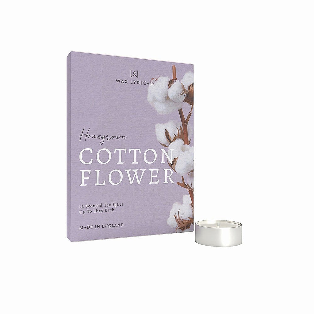 Wax Lyrical Cotton Flower Tealights Pack of 12