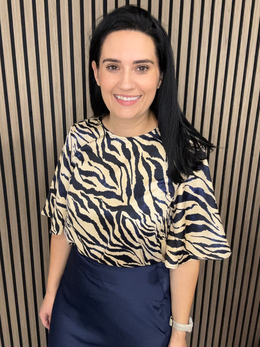 Jenny Top - TOTAL ECLIPSE ZEBRA