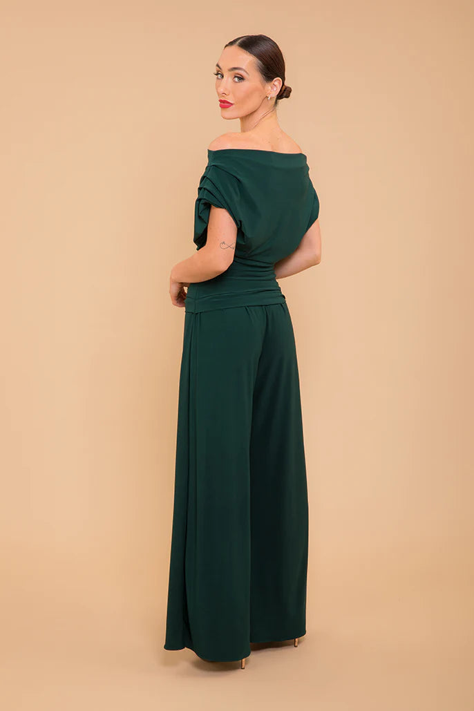 CARBON Jersey Jumpsuit - Forest Green
