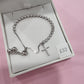 Stirling Silver cross tennis bracelet