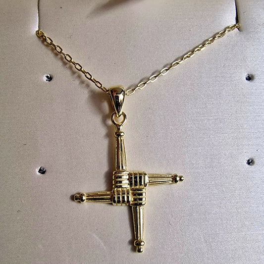 Saint Brigid’s Cross Pendant gold