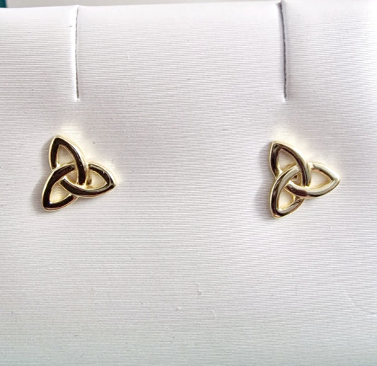 Celtic Trinity Studs earrings KS453 Gold