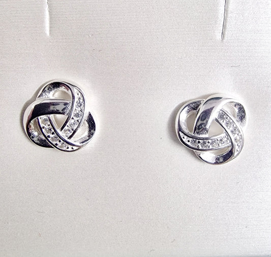 Celtic Trinity Twist Studs earrings CS321