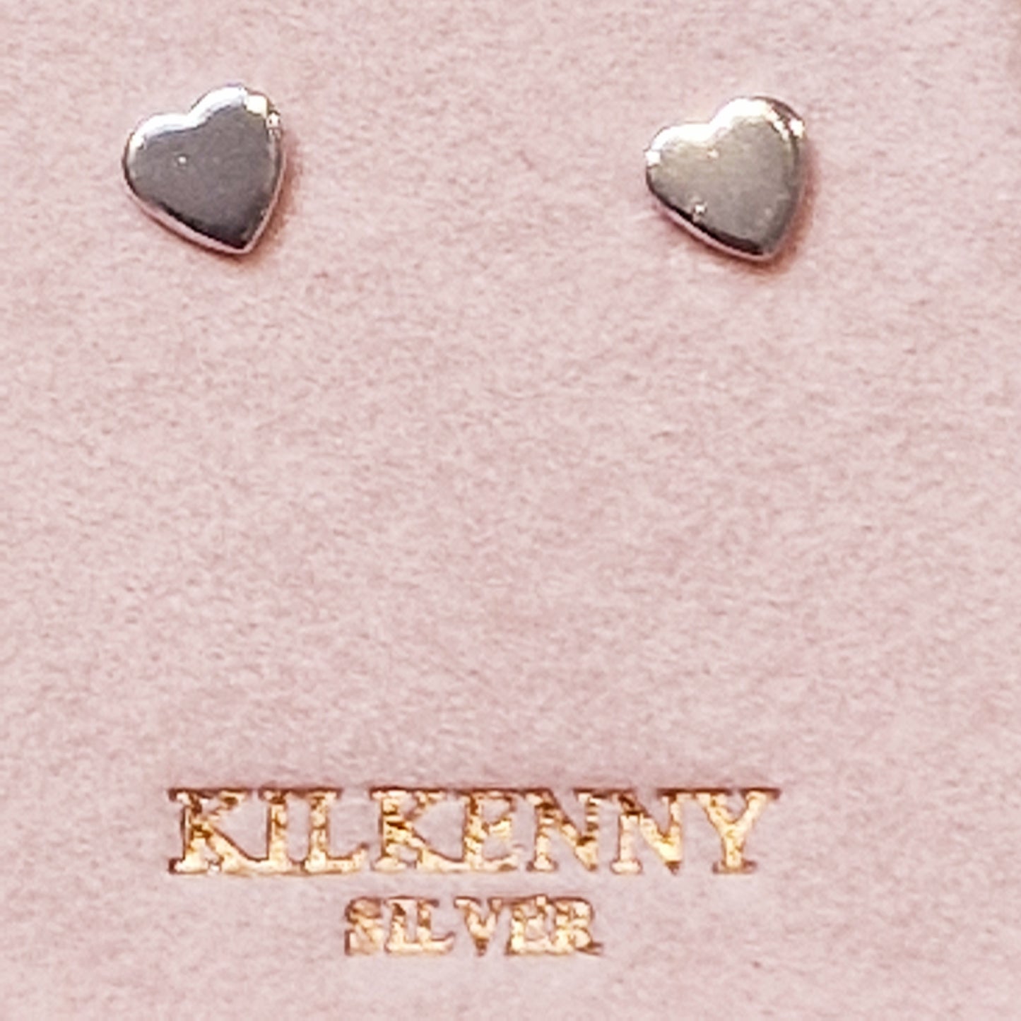 Plain heart stud earring E2021