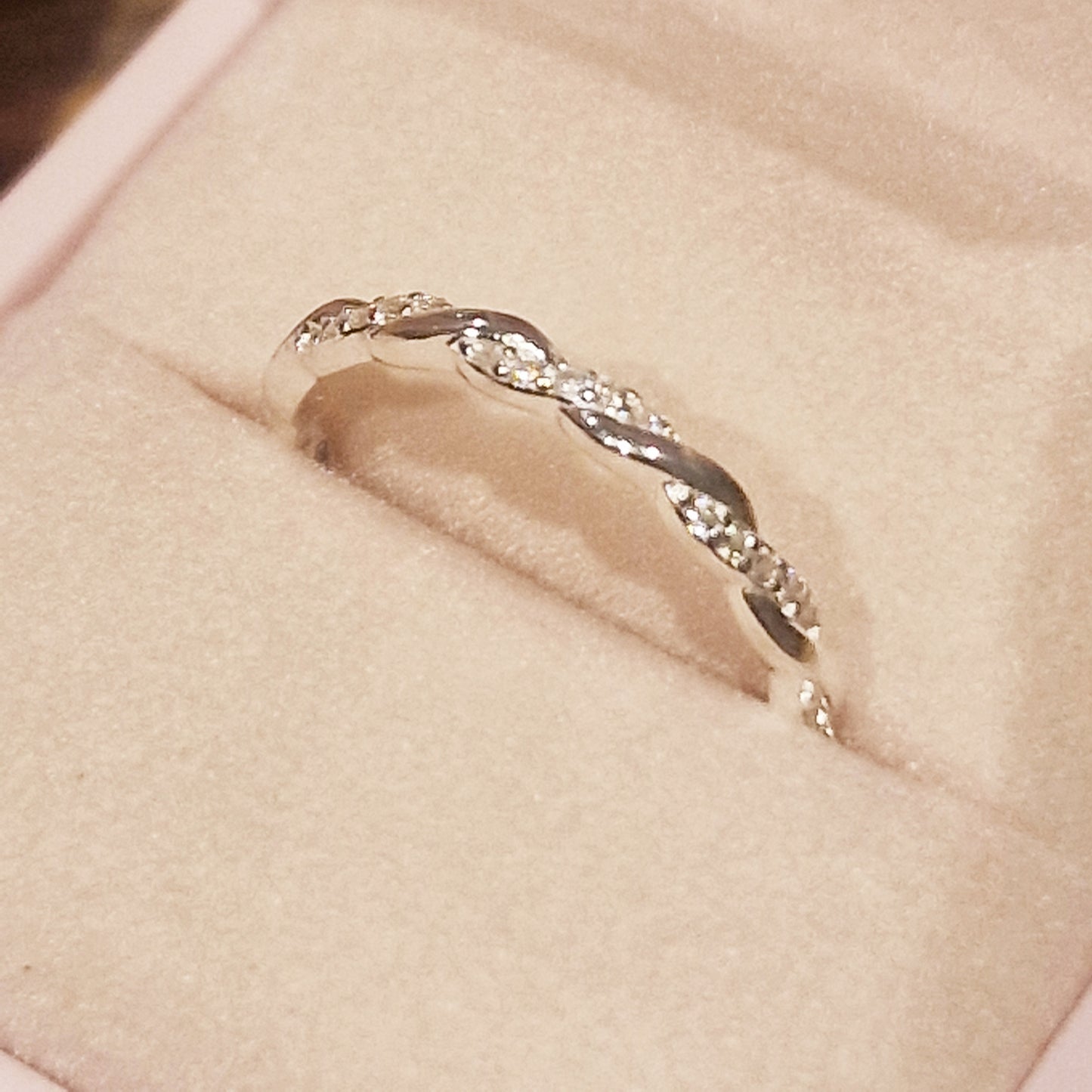 Fine dimonte ring band - silver R2269