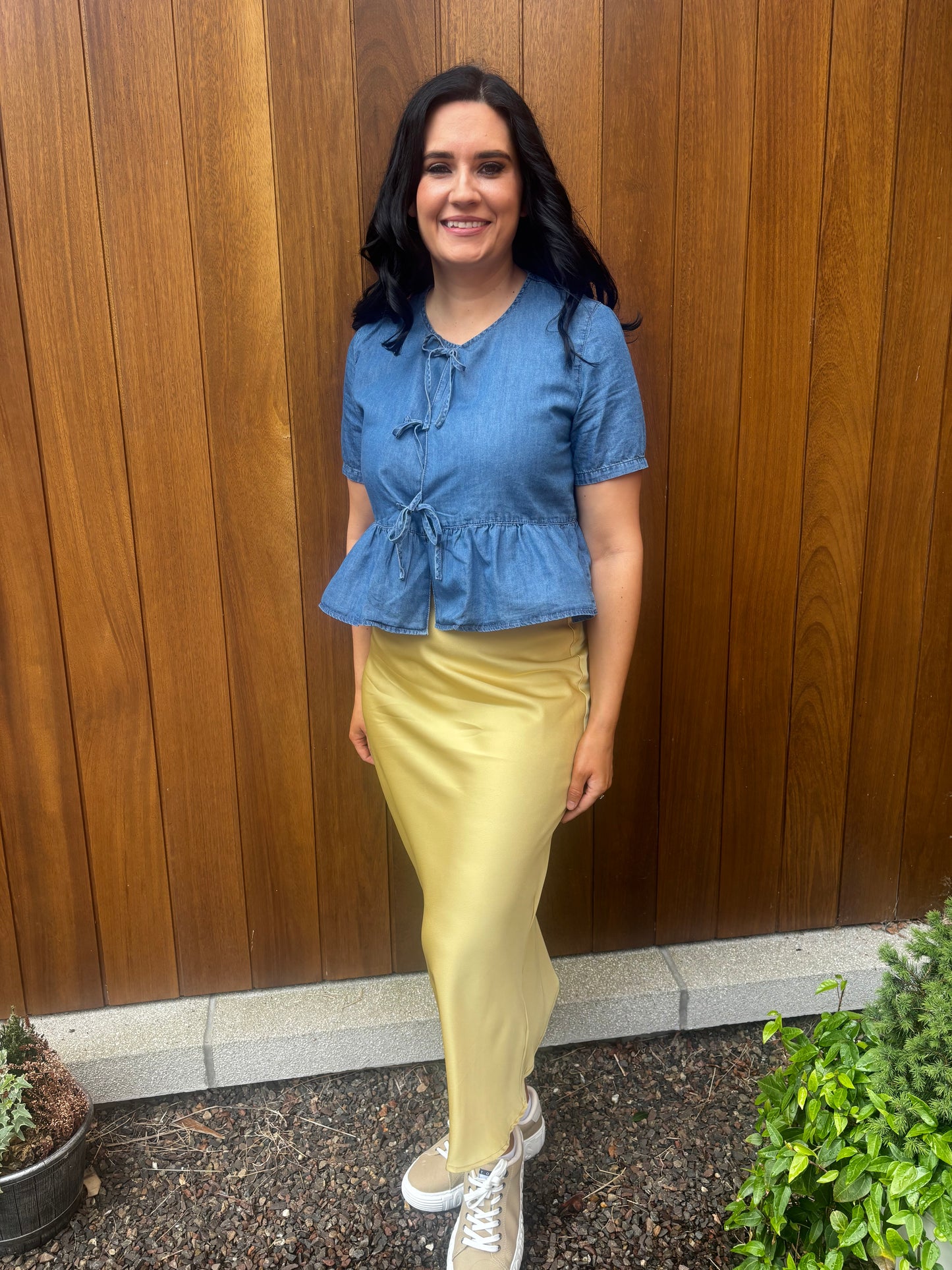 Clara sunset yellow skirt