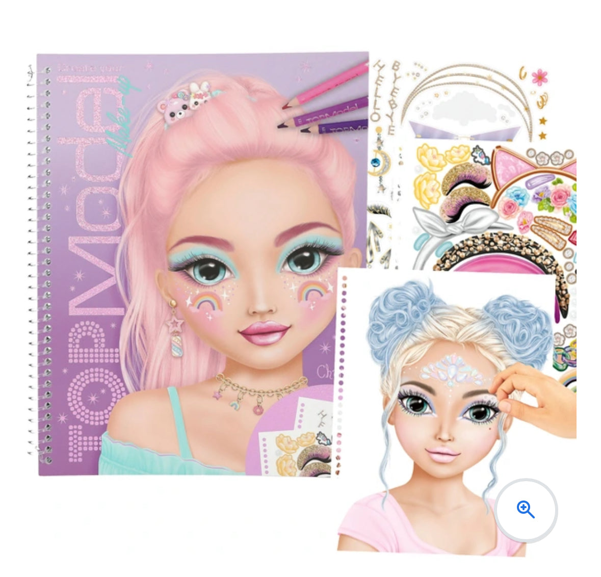 TOPModel Colouring Pages and Sticker Book Christy