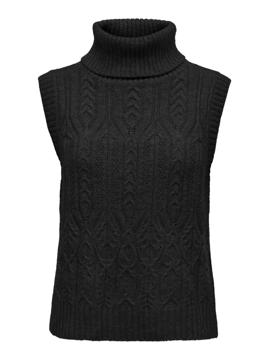 JDYELBA KNITTED VEST Black