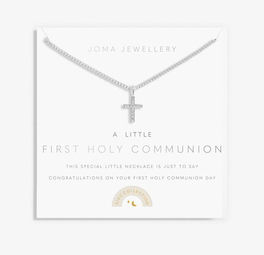 Kids' A Little 'First Holy Communion Necklace In Silver Plating