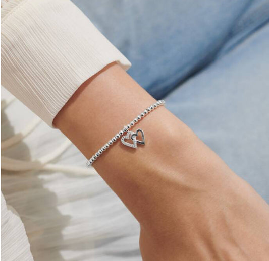 A Little 'Happy Birthday Friend' Bracelet in Silver Plating