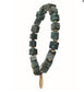 Cube Stone-Row - Elasticated - Emerald Bracelet