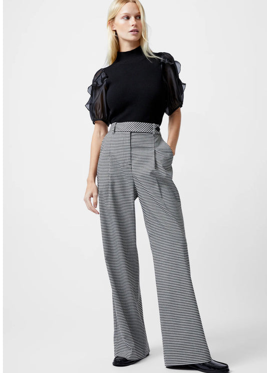 74YAQ Holden Houndstooth Wide Leg Trousers