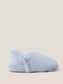 FAUX FUR SLIPPER IN LIGHT BLUE