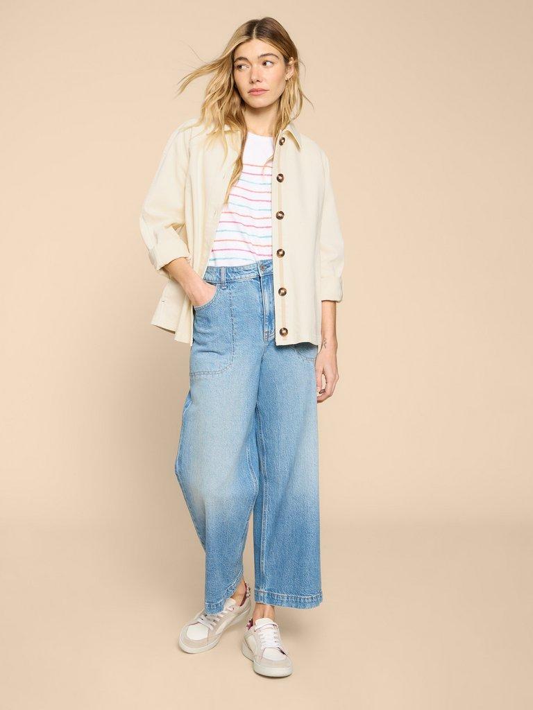 EDEN DENIM RELAXED JACKET
IN LIGHT NATURAL