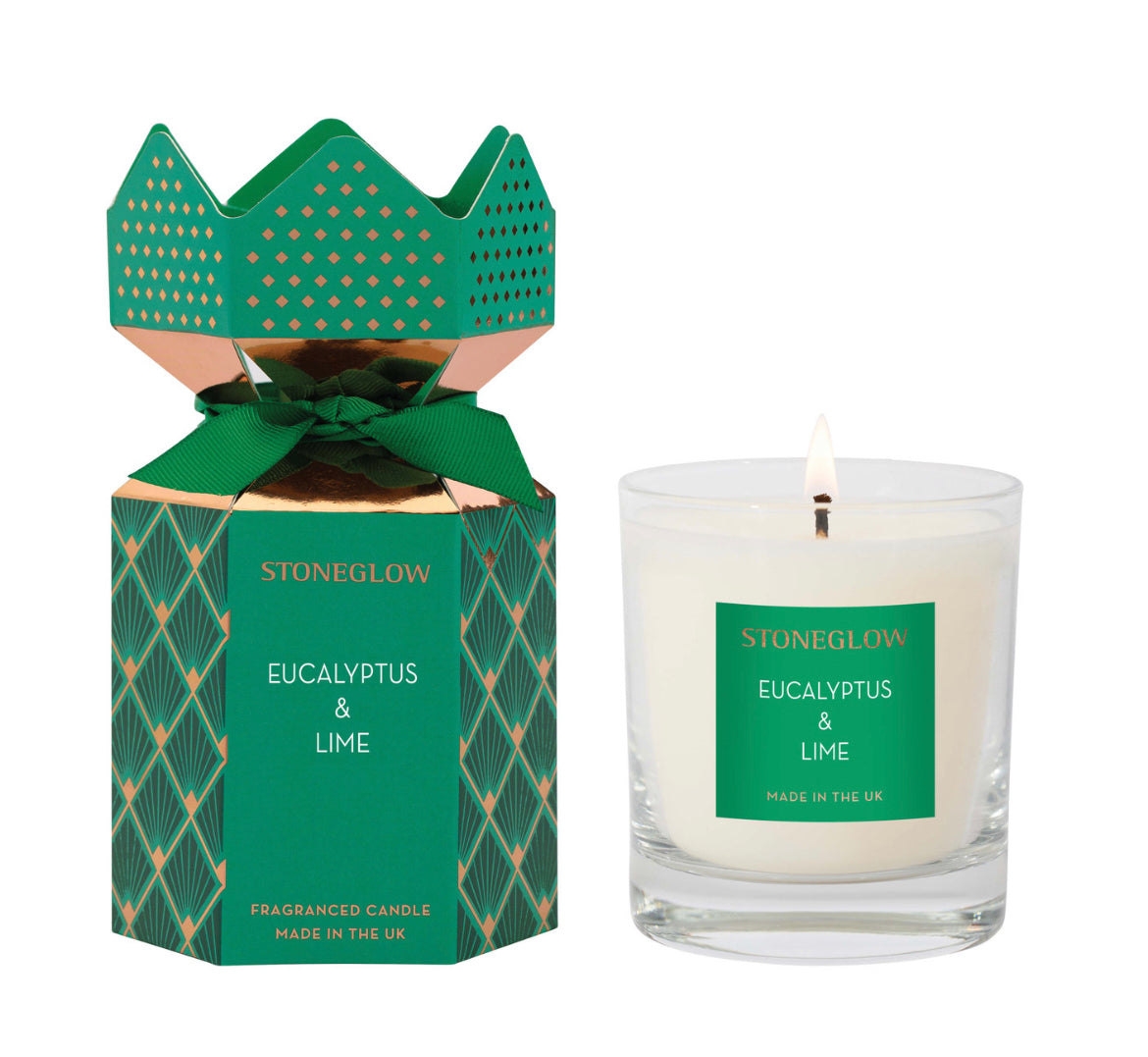 Eucalyptus & Lime - Scented Candle (Cracker)