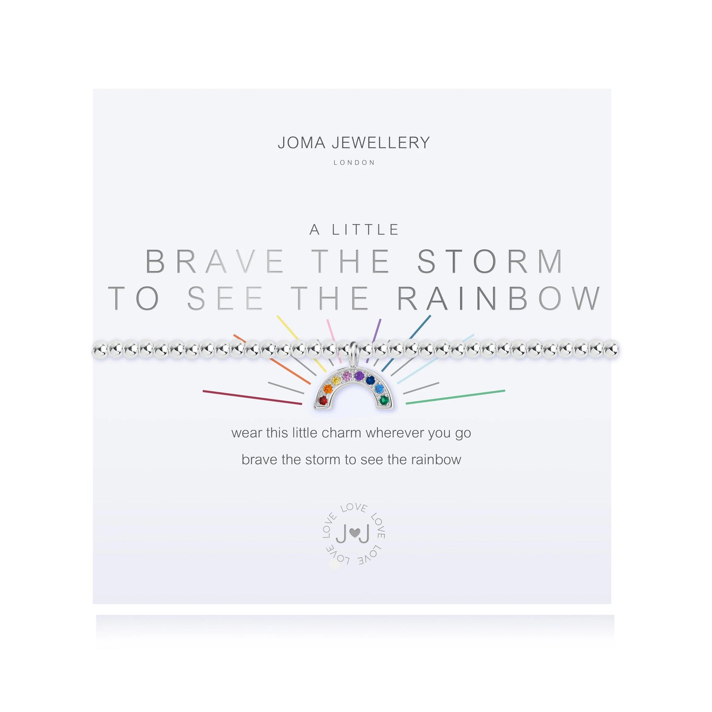 A Little 'Brave The Storm To See The Rainbow' Bracelet