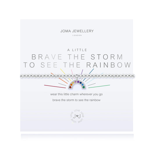 A Little 'Brave The Storm To See The Rainbow' Bracelet