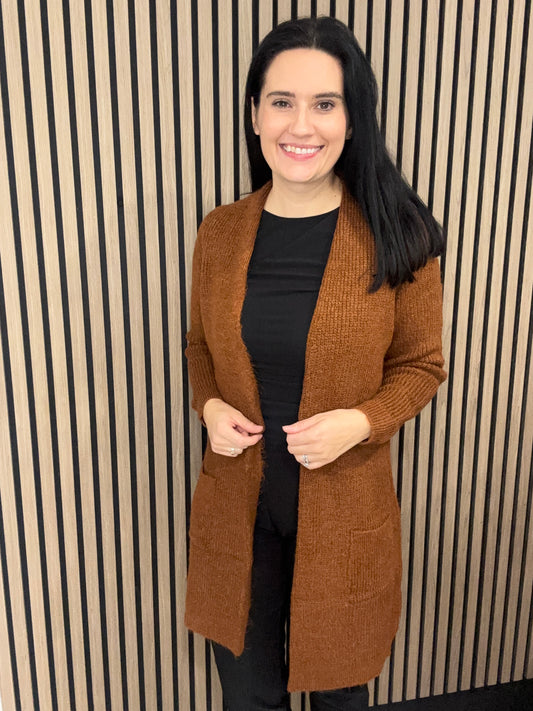 Jade Cardigan - Gingerbread