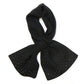 Black fine knit pull through sparkle edge scarf