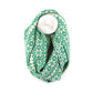 Green and cream scandi starflower snood